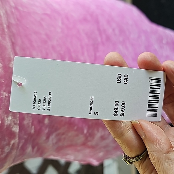 NWT Barbie Pink Urban Outfitters Crushed Velvet mini dress in size Small - Picture 6 of 7